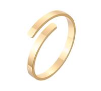 Hao Wu Xuan Anello di promessa con Incisione Personalizzata Personalizzata per Le Donne in Acciaio Inossidabile Piccolo Aperto con Due Nomi Anello Personalizzato Iniziale 2 mm Regali Sottili