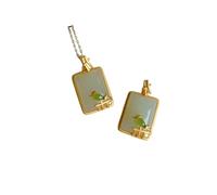 Hao Wu Xuan Argento intarsiato naturale Hetian bianco giada passero ciondolo collana retrò stile palazzo adorabile fascino gioielli da donna