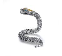 Hao Wu Xuan Braccialetto di Lusso r per Gli Uomini Design Originale Artigianato Unico Hip Hop Style Snake Bangles Gioielli