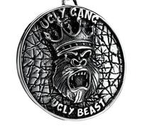 Hao Wu Xuan Brutto Gang Pendenti Uomini Corona King Kong Collana in Acciaio Inox Gorilla Catena Punk Rock Partito per Amico Gioielli Maschili Miglior Regalo