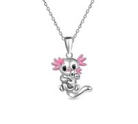 Hao Wu Xuan Carino Genitore-Figlio Axolotl Ciondolo Collana per Le Donne Squisito Signore Cartone Animato Animale Gioielli Ragazza Famiglia Amore Collana Amore Regalo
