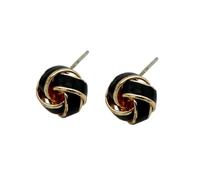 Hao Wu Xuan Carino Twisted Enamel Post Orecchini per Le Donne Stili Classici Accessori Quotidiani Senza Tempo Regali di Festa 490