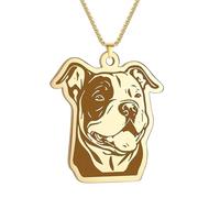 Hao Wu Xuan Catena di Corda Collana American Bully Pendente per Donne Gioielli Vintage Cani Animali Animali Amanti Collane Regalo