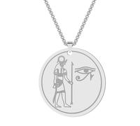 Hao Wu Xuan Catena di Corda Dio Occhi di Horus Ra Collana Uomini Donne Patrono La sintesi del Pendente Wadjet Antico Egitto Regalo di Gioielli