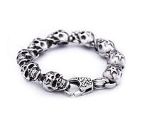 Hao Wu Xuan Catena di Corda Sintesi Gothic Vintage Braccialetto Teschio Punk Hip Hop Skeleton Amuletto di Moda Gioielli Regali di Moda