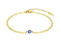 Hao Wu Xuan Cavigliera Bracciale, in Acciaio Inox Fascino Diavolo Occhio Piede Catena cavigliere, Migliore Amico Regalo per Le Donne Ragazze