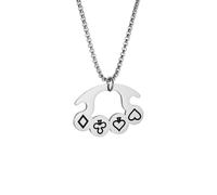 Hao Wu Xuan Ciondolo per guanti da boxe a quattro dita in acciaio inox per uomini e donne Accessori personalizzati punk di moda