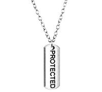 Hao Wu Xuan Collana antica argento 21x8mm protetta per donne