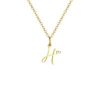 Hao Wu Xuan Collana da Uomo Collane iniziali per Le Donne Ragazze, 26 Lettere dalla A alla Z, Alfabeto Fascino Catene collane, Dainty Chic Boho Collare Moda