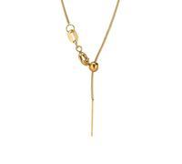 Hao Wu Xuan Collana da Uomo Girocollo a Catena Serpente da Donna Regolabile, collane a Y estive, collane a Catena Semplice di Colore Oro, Moda Gioielli Streetwear