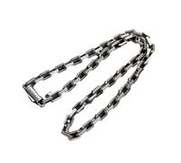 Hao Wu Xuan Collana da Uomo NY New Heavy Industry Solid Europeo e Americano Personalizzato Tang Grass Pattern Collana Semplice e dominante Hip Hop Neckchain Moda