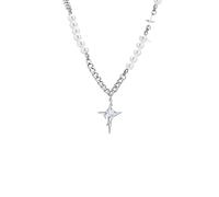 Hao Wu Xuan Collana da Uomo Stelle Collane per Gli Uomini, Impermeabile Catena Cubana Girocollo Collare Compleanno mas Regali per Lui Moda