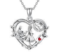 Hao Wu Xuan Creativo retrò Punk Gear Coniglio Ragazze Carte da Gioco Collana con Ciondolo a Cuore Tendenza personalità Gioielli da Donna Accessori Regali