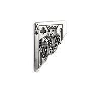 Hao Wu Xuan da Donna da Uomo Picche Fortunate Cuore Gioielli fortunati Regalo Moda Punk Mezza Carta da Gioco Re Poker Tag Orecchini