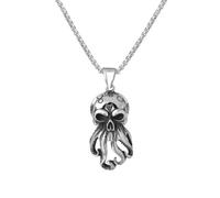 Hao Wu Xuan Design Pendente Polpo a Teschio per Uomini Donne Regalo Charm