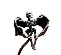 Hao Wu Xuan Design speciale con pendente scheletro a skull Skull Exquisite Punk Hip Hop Retro per Uomini Regalo