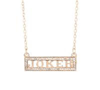 Hao Wu Xuan dongsheng Collana Cuore di Cristallo Pendente Gioielli Joker Lettere d'oro Collana Regali di San Valentino