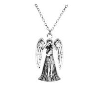 Hao Wu Xuan dongsheng Collana Tardis Angeli Piangenti Demoni Ciondolo Collana Doppia Faccia Antica Catena Vintage Collana Gioielli