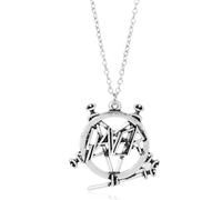 Hao Wu Xuan dongsheng Mostra Nessuna Misericordia Pentagramma Band Logo Ciondolo Collana Gotico Punk Heavy Band Gioielli per Gli Uomini Donne Fan