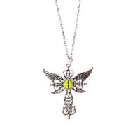 Hao Wu Xuan Eleganti Demoni Ali Croci Collana alla Moda Demoni Ali Croci Collana Collo Ornamento per Festa Concerto Usura