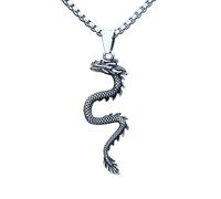 Hao Wu Xuan Fashion Biker 2024 3D Dragone Pendente Collana Catena di Perle Uomo Donne Coppia Regalo Punk Rock Accessori Animali