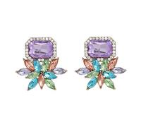 Hao Wu Xuan Fiore Multi Colori Post Orecchini per Le Donne Accessori Vacanza Dichiarazione Gioielli di Moda Boemia Stili Regali 365