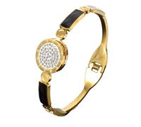 Hao Wu Xuan Gioielli Numeri Romani Bracciale in Acciaio Inox Smalto Nero Zircone Bracciale per Gli Uomini Accessori per Le Mani Femminili Regalo per Feste