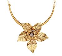 Hao Wu Xuan Grande Fiore Pendente Link Catena Collana per Le Donne Dichiarazione Stile Pesante Vintage Accessori per Il Partito Regali di Festa 479