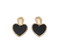 Hao Wu Xuan Grandi Orecchini Cuore Nero per Le Donne Temperamento Fashion Designer Stili Regali Classico Accessori Fantasia Gioielli per Il Partito 010