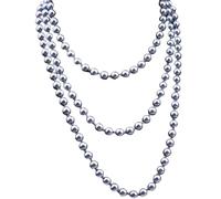 Hao Wu Xuan Lunga Imitazione Perla Maglione di Vetro Catena Collana per Le Donne Gioielli di Moda Accessori per Il Partito Regali Classico Stile Senza Tempo 554
