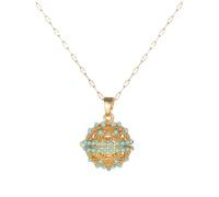 Hao Wu Xuan Lussuoso Squisito Pittura A Olio Fiore Aromaterapia Ciondolo Collana per Le Donne Palazzo Stile Personalizzato Creativo Regali di Moda