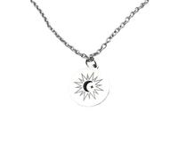 Hao Wu Xuan Minimalista Luna Stella Rotondo Pendente Collana Coppia Strada Nicchia Gioielli Accessori Regalo di Compleanno
