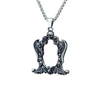 Hao Wu Xuan Moda 2024 Specchio Creativo e Collana con Pendente a Teschio per Uomini Donne Charm personalità Punk Rock