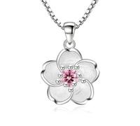 Hao Wu Xuan Moda Cherry Blossom Ladies Ciondolo Collane Catena Femminile Gioielli Charms per la creazione di Gioielli