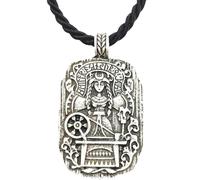 Hao Wu Xuan Moda Frigga Dea del Destino Rune Runiche Amuleto Strega Bussola Pendente Vichingo Collana Stregoneria Donna Accessori prezzie