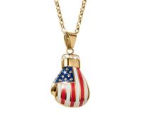 Hao Wu Xuan Moda Guantoni da Boxe Uomo Ciondolo Collana personalità Dominante Gioielli da Uomo Festa Accessori Fidanzato Regali di San Valentino