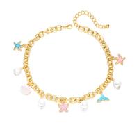 Hao Wu Xuan Moda Imitazione Perla Stella Marina Shell Girocollo Collana per Le Donne Vintage Colore Oro Clavicola Catena Estate Spiaggia Gioielli Regalo