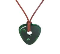 Hao Wu Xuan Moda & la Collana della Porta Segreta Catena di Corda Fatta a Mano Collana con Chiavi scheletri di Pietra Verde Collana per Donne Uomini