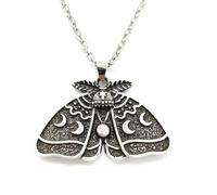 Hao Wu Xuan Moda Luna Fase Luna Morte Falena Pendente Collana per Le Donne Accessori per Feste di Nozze
