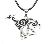 Hao Wu Xuan Moda Mantenere La Calma E Amore Cane Jewlery Mens Collana Pendente prezzie
