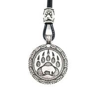 Hao Wu Xuan Moda Orso Zampa Pendente Slavo Dio Veles Amuleto Vichingo Perline Accessori Maschio Vintage Collana Stile retrò Talismano Gioielli Dropship prezzie