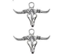 Hao Wu Xuan Moda Pendente in Forma di Animale con Teschio di Toro Stregoneria Grandi e Grandi ciondoli per la creazione di collane