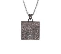 Hao Wu Xuan Moda retrò Gotico Dio Occhio Quadrato Ciondolo Collana Uomo Fortunato amuleto Gioielli