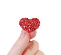 Hao Wu Xuan Moda Rosso Strass Cuore Spille per Le Donne Ragazze Carino Farfalla Amore Cuore Freccia Pins Gioielli Cappotto Vestito Cappello Regali del Partito