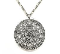 Hao Wu Xuan Moda Sigillo di Sette Arco San Michele Sigillo Pendente Collana Uomini Kabbalah Amuleto Talismano prezzie