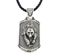 Hao Wu Xuan Moda Simbolo Slavo dei Veles Valknut Vichingo Amuleto Lupo Lion Bear Collana Collana Talismani Gioielli Accessori Mujer