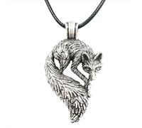 Hao Wu Xuan Moda Slavic Fox Ciondolo Animale Vichingo Collana Uomo Accessori Goth Jewlery prezzie