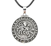 Hao Wu Xuan Moda Sleipnir Vichingo Loki Asgard Cavallo Rune norrene amuleto Pendente Maschile collanaio Talismano
