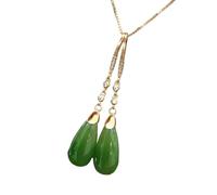 Hao Wu Xuan Naturale Hetian Diaspro Goccia d'Acqua Diamante mestiere Orecchini Lunghi Cinese retrò Luce di Lusso Fresco Fascino Signore Gioielli in Argento
