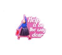 Hao Wu Xuan Nonna Glitter Charms Aiuto È sulla Strada Ciondolo Fit Fai da Te Carta D'identità Badge Holder Gioielli Facendo Ospedale Lavoratore Regalo